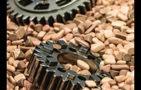 Metal parts in vibratory media
