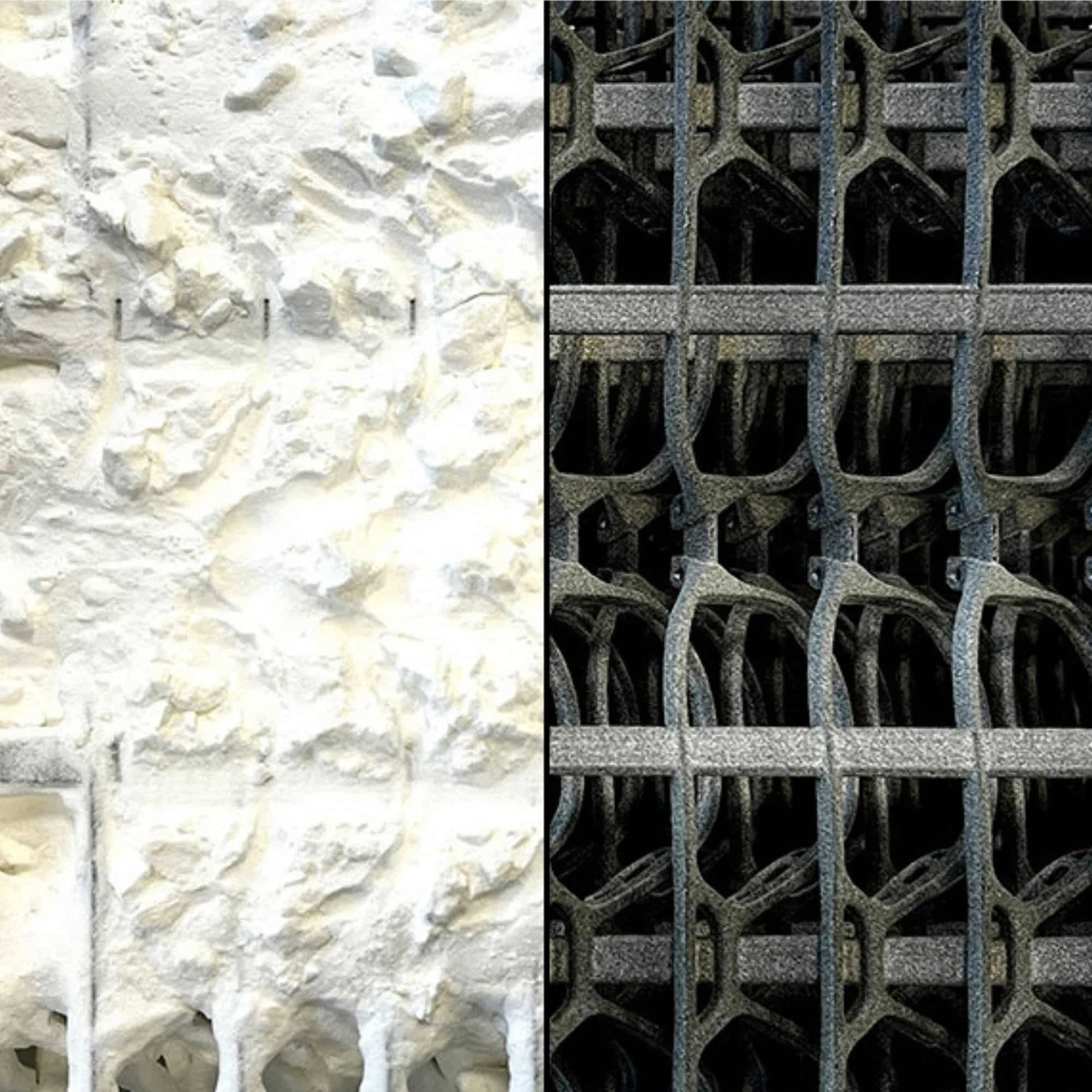 Before and after finishing using an AMT PostPro machine