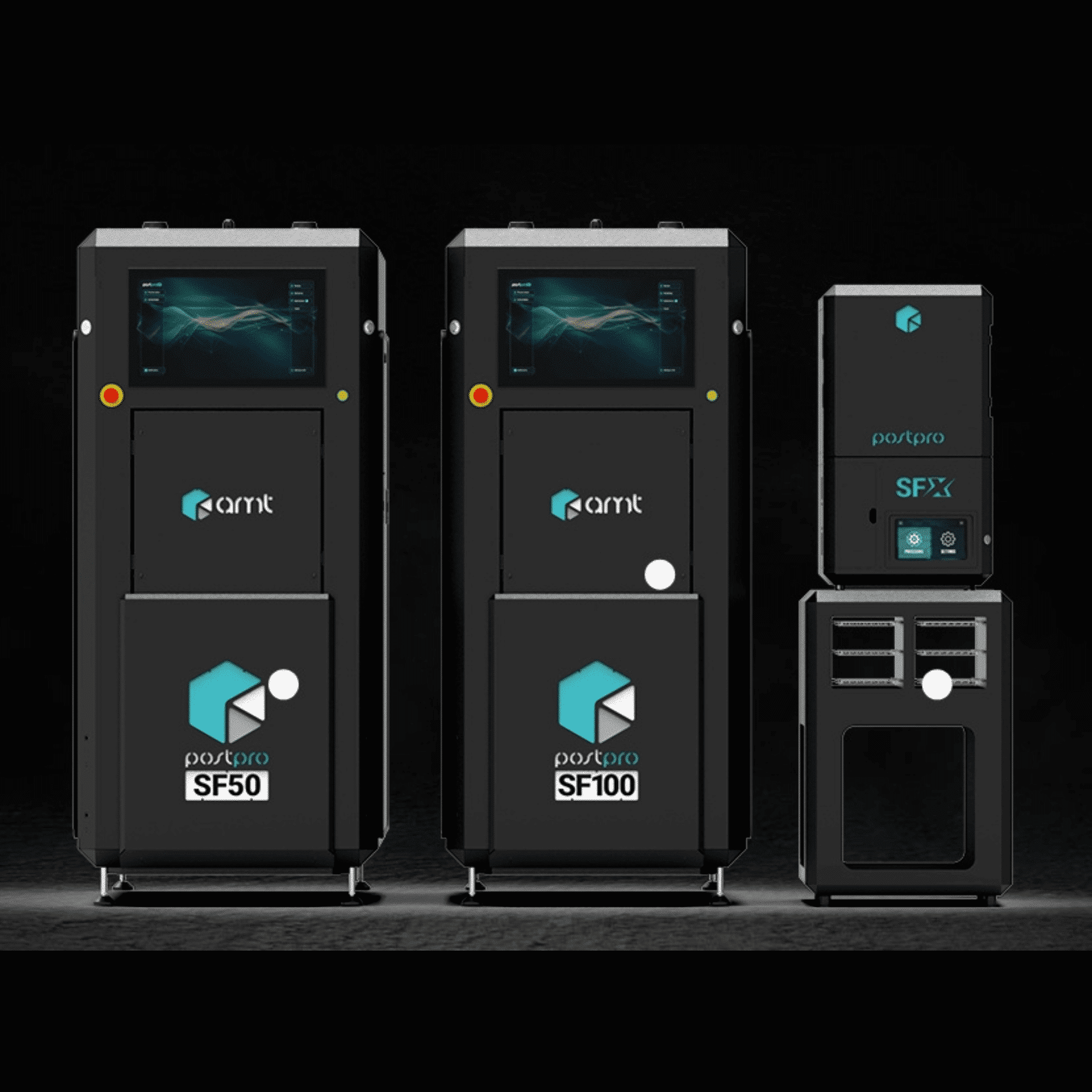AMT PostPro SF50, SF100, and SFX machines