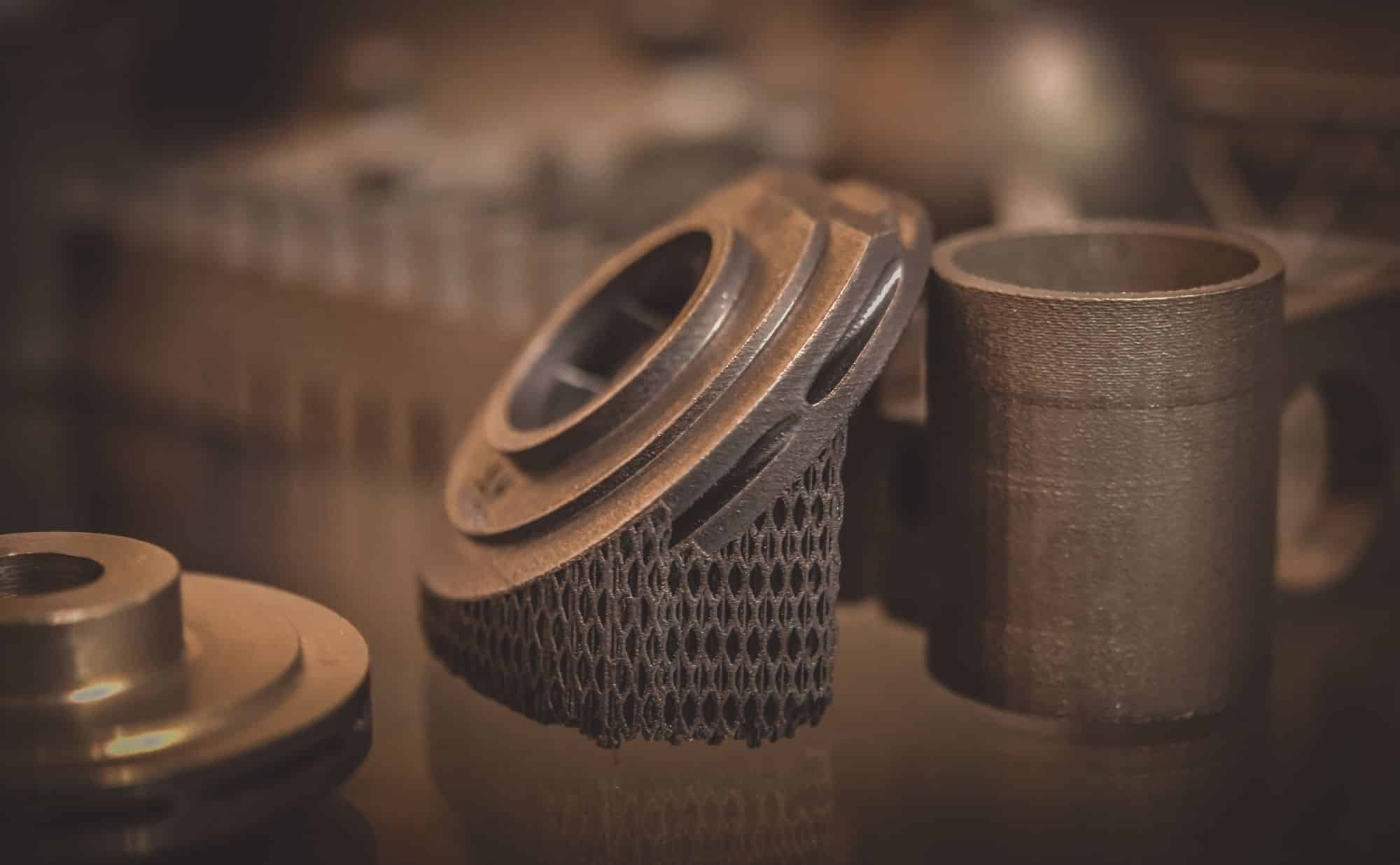 Brown, unfinished, 3D printed parts