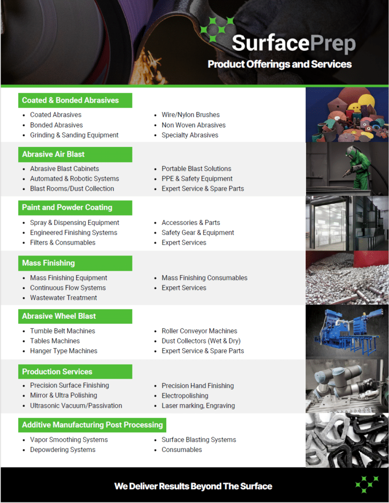 SurfacePrep Product Offerings and Services